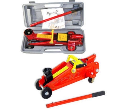 2 TON FLOOR JACK LIFT WITH SWIVEL WHEELS & BLOW CASE